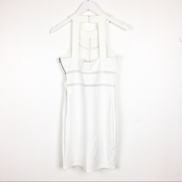 Guess Size M White Monaco Bodycon Fitted Dress - Picture 5 of 9